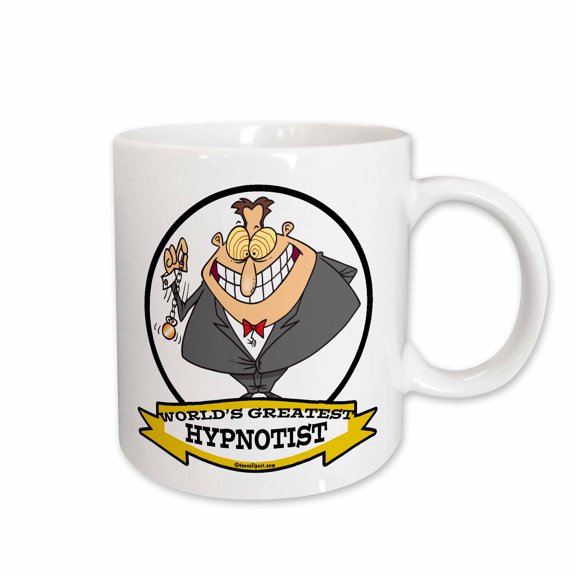 3drose, Funny Worlds Greatest Hypnotist Cartoon, 15oz Mug