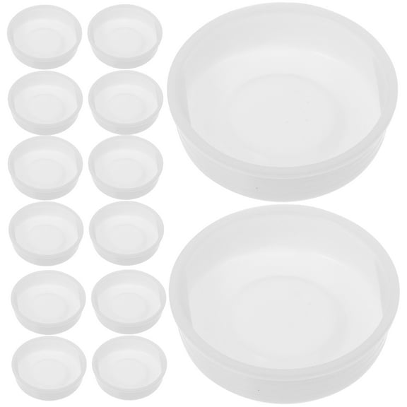 20 Pcs Mailing Tube End Caps Valve Pipe Joint Inner Wire Small Cover Poster White