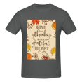 thumbnail image 4 of Bingfone Thanksgiving With A Grateful Heart Men'S Loose Fit Short-Sleeve Pocket T-Shirt, 4 of 7