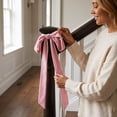 thumbnail image 7 of Long Velvet Bow with Long Streamers Large Decorative Velvet Ribbon Bow, 7 of 7