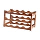 thumbnail image 5 of Estante de madera para vino tinto, decoración, material grueso, soporte para vino. 3 Capas 12 Botellas, 5 of 9