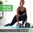 thumbnail image 4 of Combinación de bloques y correas para yoga Gaiam Essentials, color morado oscuro, paquete de 2, 4 of 7