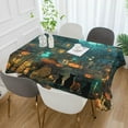 thumbnail image 3 of DEIARA Halloween Party Night Square Tablecloth 60×90in Polyester Fabric Tablecloth Washable Dust Resistant Wrinkle Resistant, 3 of 9