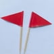 thumbnail image 1 of 100pcs Solid Toothpick Flags Small Mini Triangle Stick Flags Cupcake Toppers For Fruit Cupcakes Toppers Food Decorations Party Supplies, 1 of 3
