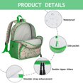 thumbnail image 2 of Wildflower and Butterfly Students Backpack - Colorful Boho Floral and Bee Artwork, Durable Waterproof Oxford Fabric with Comfortable Dual Shoulder Support, 2 of 5