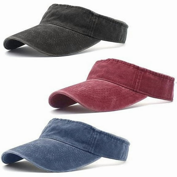 Sports Sun Visor Hats Cotton Twill Ball Adjustable Sun Caps for Men Women