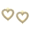 thumbnail image 1 of Broquel Corazón circonias Chapa de Oro 18K Horoz WH516, 1 of 4