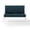Blue, variant on Crosley Kaplan Patio Loveseat in Navy and White