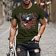 thumbnail image 1 of Tops para hombre, blusas y camisas de manga corta con cuello redondo para hombre, jersey informal de moda con estampado de cuello redondo para hombre, pantalones cortos deportivos para fitness, blusa, 1 of 5