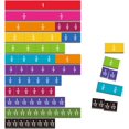 thumbnail image 1 of Magnetic Tiles & Circles Fraction Set, 12 Color Coded, Counting And Math Toys, 1 of 3