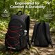 thumbnail image 1 of Mochila de senderismo compacta y plegable, ideal para acampar, caminar y andar en bicicleta. Negro, 1 of 8