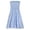 Blue, variant on Summer Dress Womens Bohemian Style Strapless Elastic Band Dress Dresses Sleeveless Floral Print Dress Dresses for Women Blue S