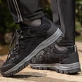thumbnail image 4 of Hiking Shoes Men Non Slip Outdoor Climbing Trekking Fishing Work Shoes Lace up Breathable Sneakers, 4 of 7