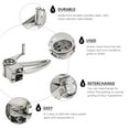 thumbnail image 2 of 4pcs Stainless Steel Cheese Grater Set Hand Held Rotary Cheese Shredder Cutter Slicer Kitchen Tools, 2 of 9