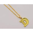 thumbnail image 2 of Fashion Initial Letter Necklace, Tiny Alphabet Pendant Gold Color Necklace, 2 of 11