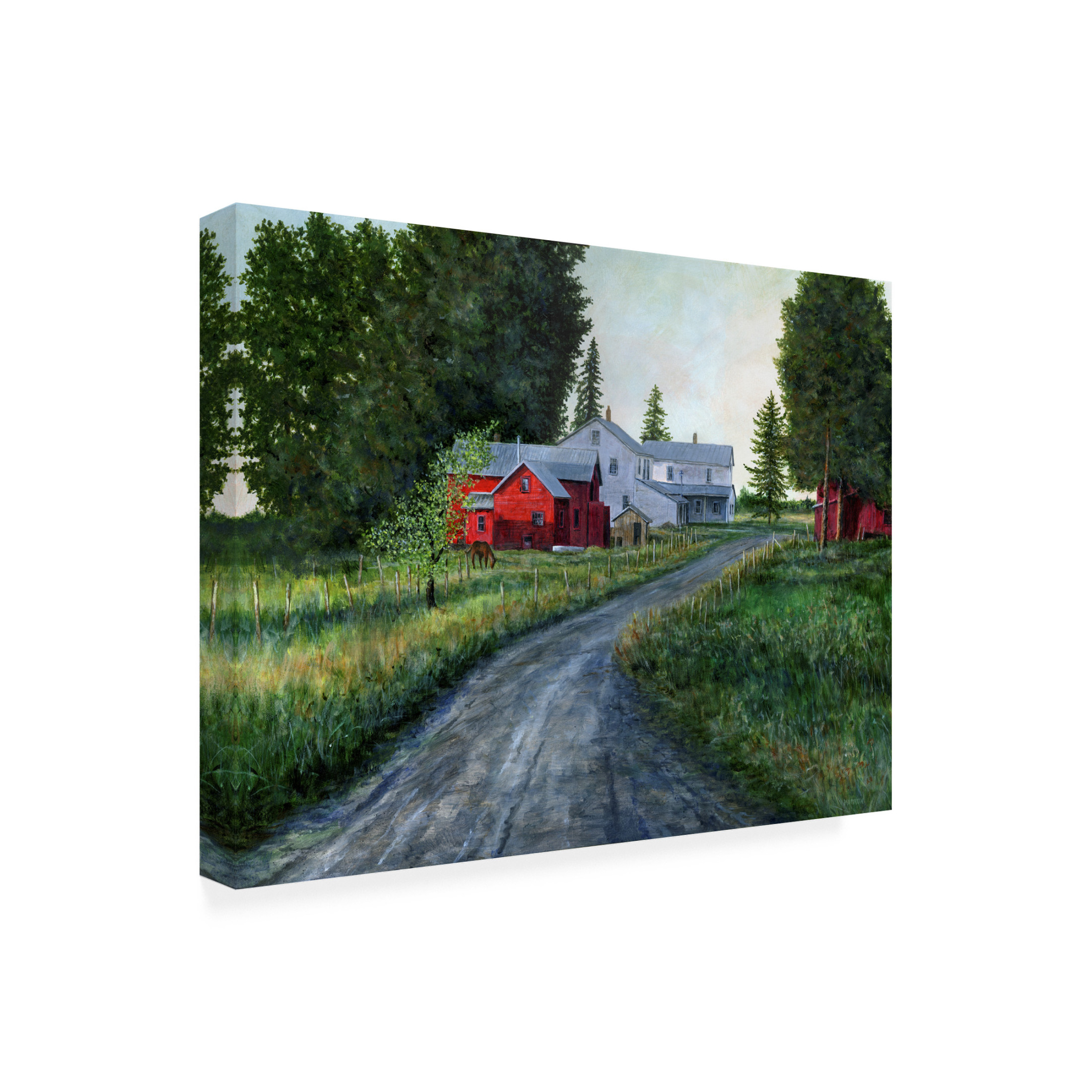 Canvas Wall Art - John Morrow 'Rose Summer Sky' Wall Art for Living Room, Bedroom, or Office Décor by Trademark Fine Art - 32 x 24 Inches