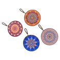 thumbnail image 2 of Posavasos antideslizantes con base de corcho Aislamiento térmico Protección Mantel individual Accesorios 4x Corcho de cerámica Nórdico para barra de Ronda, 2 of 9