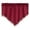 Red, variant on Solid Color Polyester Triangle Window Curtains with Rod Pocket for Kitchen Bedroom Living Room