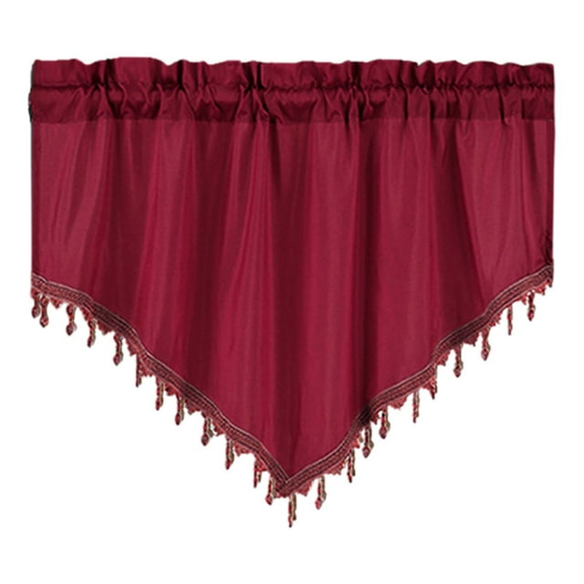 EGNMCR Room Decor, Home Decor, Home Decor Curtains Short Curtains Solid Color Curtains Triangular Curtains Household Curtains Small Curtains Through Rod Curtains Curtains Curtains