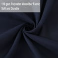 thumbnail image 4 of Duvet Cover Set 3 Piece Solid Color Bedding Set, 110gsm Polyester Microfiber Quilt Cover with Bow Tie Closure,Include 2 Pillowcases(No Duvet) Queen Navy Blue Unique Bargains Juego de Edredón Funda, 4 of 6