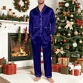 thumbnail image 7 of SRZYMJ Mens Silk Satin Pajamas Set Long Sleeve Sleepwear Button-Down Pj Two-piece Loungewear with Long Pants, 7 of 7