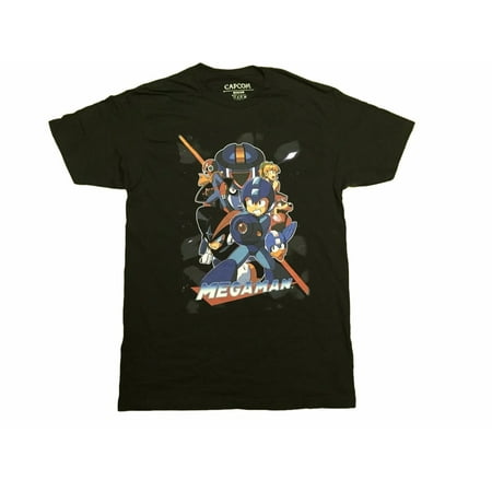 Megaman Mega Man Team Up Capcom Adult T-Shirt L