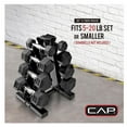 thumbnail image 4 of CAP Barbell A-Frame style Dumbbell Stand-BLACK (Holds 4 pairs), 4 of 4