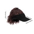 thumbnail image 2 of KAKOWELY Gorra de béisbol con cola de caballo rizada: Peluca elegante para mujer - Cola de caballo alta con visera para uso diario y fiestas. Peluca sintética., 2 of 4