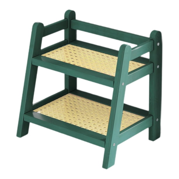 Escurridor de botellas, portavasos de café, estante de 2 capas, minimalista y versátil para sala de estar Verde