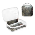 thumbnail image 3 of Clear Makeup Bags with Handle Large Opening 2 Pack Set Toiletry Bag Quart Size Bag, for Women Man Traveling Travel Essentials, Toiletries and Other. Game Graphic Capture, 3 of 5