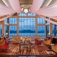 thumbnail image 4 of Dwellnix Wedding Ceiling Drapes in Dark Rose, 6 Panels, 100D Chiffon, Ideal for Weddings, Parties, and Events, Rod Pocket Style, 4 of 6
