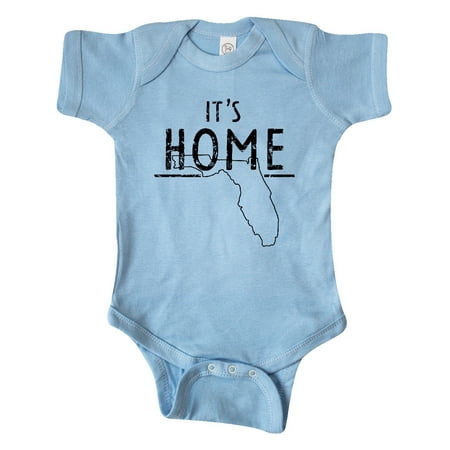 

Inktastic It s Home- State of Florida Outline Distressed Text Gift Baby Boy or Baby Girl Bodysuit