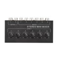 thumbnail image 1 of Mezclador Pasivo EstéReo de 6 VíAs Mezclador de Audio PortáTil RCA Distribuidor EstéReo de 6 Entradas y 2 Salidas Control de Volumen No Requiere BateríA, 1 of 5