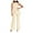 Beige, variant on lulshou Jumpsuits for Women, Women'S Solid Color High-Waisted Sleeveless Round Neck Off-The-Shoulder Sequin Slim Long Sequin Romper Women's Jumpsuits, Rompers & Overalls, S