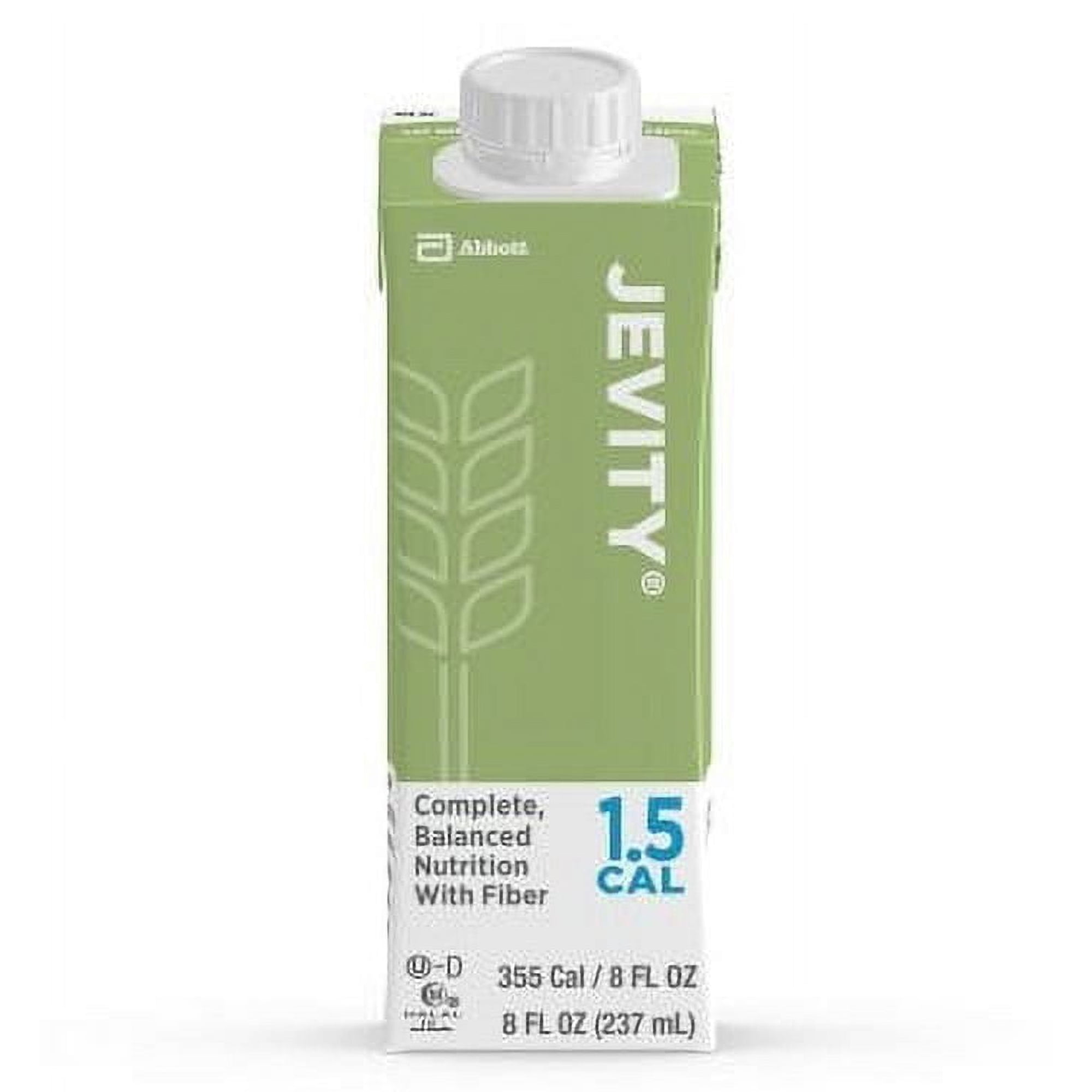 Jevity 1.5 Cal Formula, 8 Ounce Recloseable Carton, Unflavored, Abbott 64628 - Case of 24