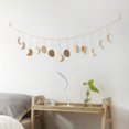 thumbnail image 6 of Jiibva Gold Moon Phase Metal Wall Hanging, Celestial Garland Art for Bedroom and Garden Decor, 6 of 7