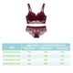 thumbnail image 3 of Conjunto de ropa interior Minnieouse para mujer bragas y sujetador de encaje sujetador cómodo con lazo lencería ajustable Ropa interior Rojo 70A, 3 of 6