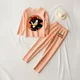 thumbnail image 5 of Conjunto de pijamas Sonics de invierno para niños, ropa de dormir con parte superior lisa de terciopelo, conjunto de pijamas suaves sin huesos, traje de estar por casa para niños y niñas, regalos para, 5 of 5