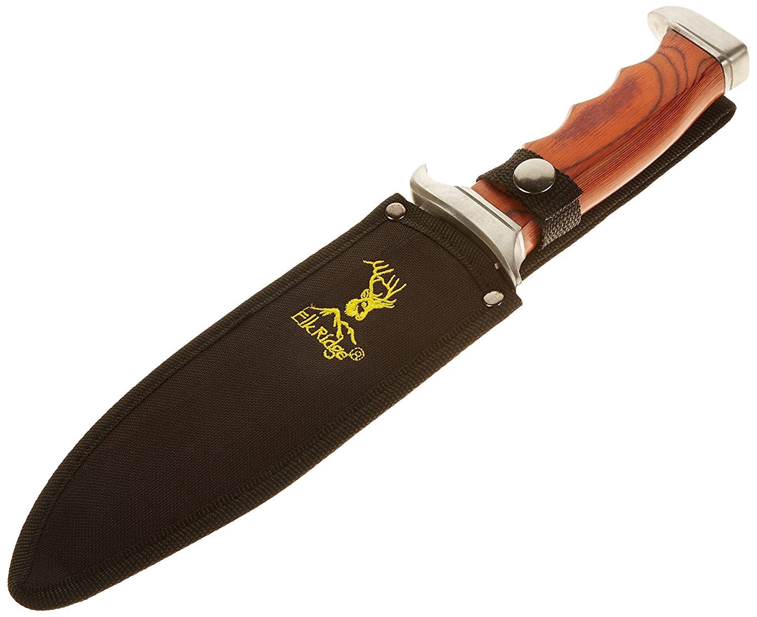 Luxury Home Large Hunter 7.25" Clip Point Tactical Knife, with Black Nylon Belt Sheath