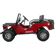 X-Pro 125cc Jeep Go Kart, 3-Speed Semi-Automatic Transmission w/Reverse, Big 18 Aluminum Rim Wheels