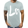 thumbnail image 5 of Baqcunre Valentine'S Day Shirts For Women Men And Women With With Love Printed Couple T Shirt Short Sleeve Top(Mint Green XS-4XL),Womens Tops Graphic Tees For Women Shirts For Women Womens Tops, 5 of 6