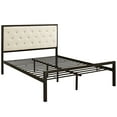 thumbnail image 6 of Modway Mia Full Tufted Panel Bed in Brown and Beige, 6 of 8