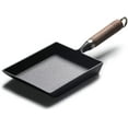 thumbnail image 1 of Japanese Omelette Pan Cast Iron Wooden Handle, 1 of 8