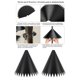 thumbnail image 3 of Squirrel Foafle Para Alimentador De Pájaros Guardia De La Ardilla Para Comederos De Pájaros Montados En Poste Con Diseño De Bamboleo Rotativo Bordes Con Punta De PVC Negro, 3 of 7
