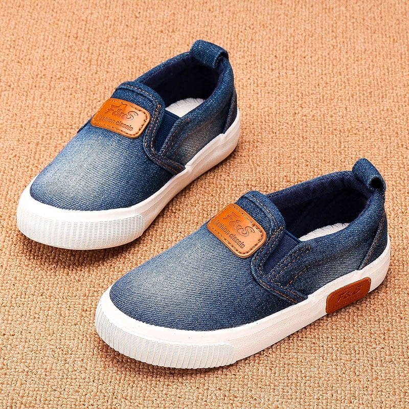 childrens canvas slip on shoes