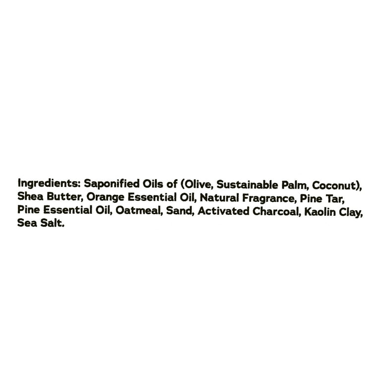 Dr. Squatch Pine Tar Soap Men's Natural Oatmeal & Sand 5 oz. Bar Heavy Grit