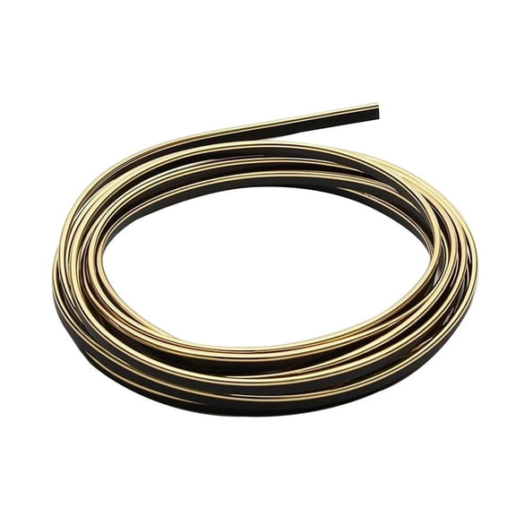CIMAXIC Car Seal Trim Golden Flexible p 5 Meter for Decorative Auto Interior Use