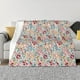 thumbnail image 1 of Balery Trendy Floral Design Manta de Franela con Dibujo, Lujo Ultra Suave y Cálido, Antipelusa y Resistente a las Arrugas para Cama, Sofá, Camping -80"x60", 1 of 6