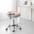 thumbnail image 7 of Bingfone14 Inch Padded Round Bar Stool Cover Cushion With Elastic Fabric Round Chair Seat - Cute Ink Drawn Elephants, 7 of 7