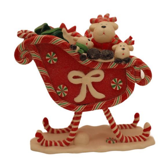 KLKCMS Argile Souple Ornement de Noël Argile Décoration de Noël Accessoires Photo Délicats Noël Petits Animaux